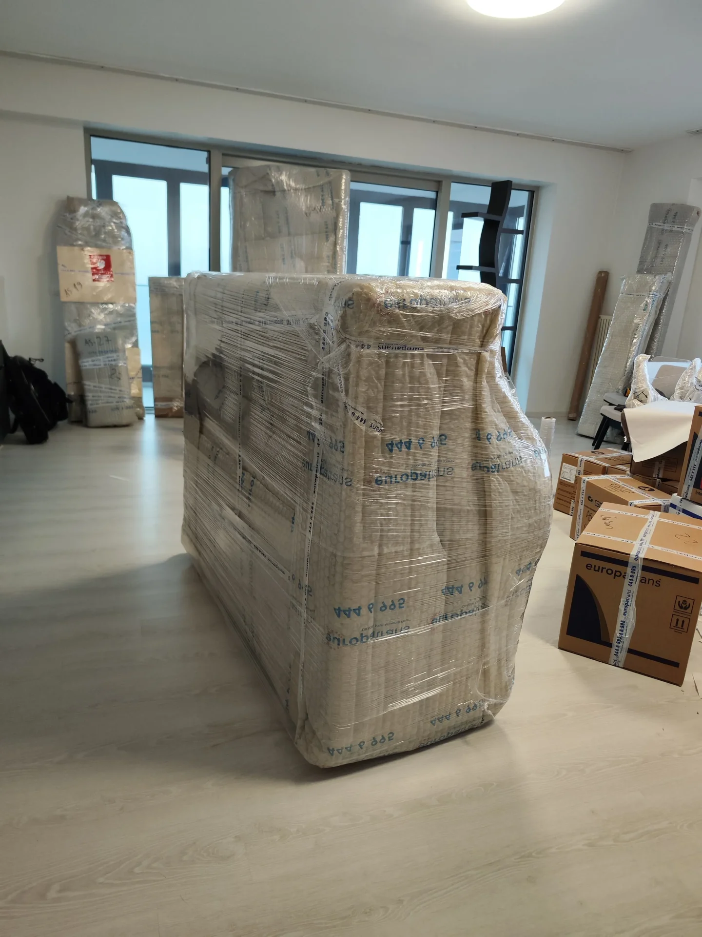 Koltuk taşıma sarma işlemi